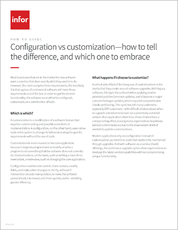 Configuration  vs customization how to tell the difference and which one to embrace How to   Guide English