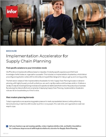 Implementation Accelerator for Supply Chain Planning Brochure English