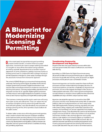A  Blueprint for Modernizing Licencing and Permetting White Paper English