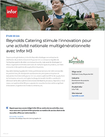 th Reynolds Catering Supplies Ltd Case   Study Infor M3 Food and Beverage EMEA French France