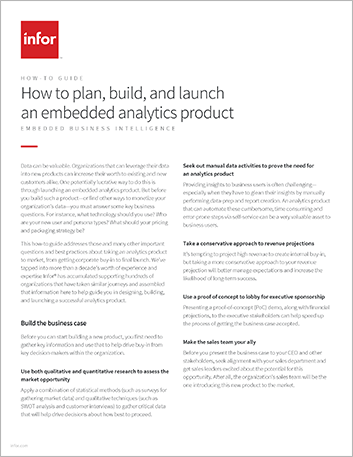 How toplan build and launch an embedded analytics product How to Guide English