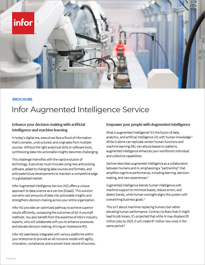 Infor Augmented Intelligence Service
  Brochure English 457px