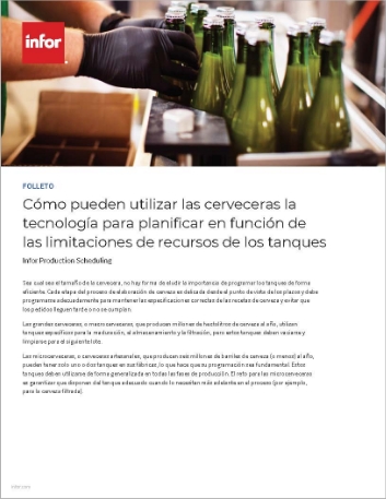 How brewers can use tech to plan around   tank resource constraints Brochure Spanish LATAM 457px