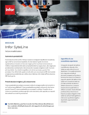 th Infor SyteLine Brochure   Italian