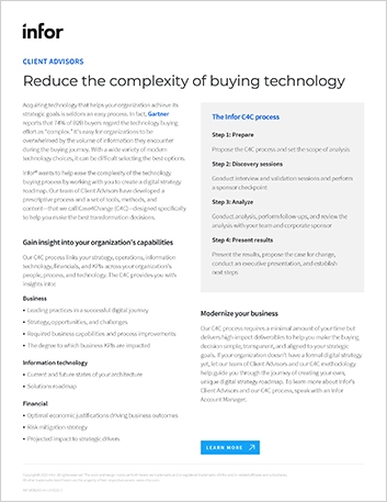 Reduce the complexity of buying technology