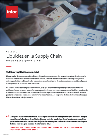 th Get on the fast track with networked supply chain liquidity Brochure Spanish Spain 