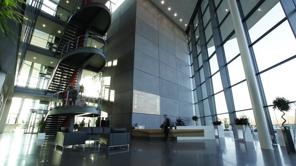 Office building staircase