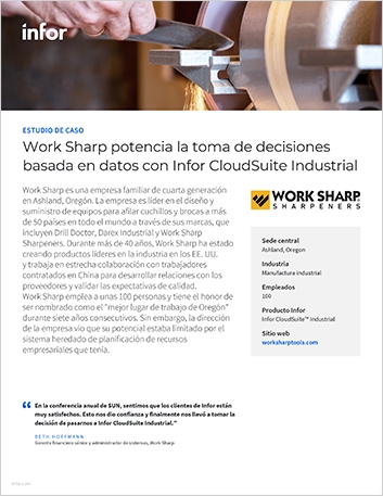 th Work Sharp Case Study Industrial Manufacturing Infor CloudSuite Industrial AMER Spanish LA 457px