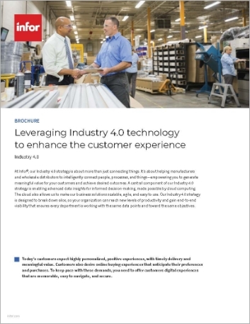 Leveraging Industry 4 0 technology to enhance the customer experience Brochure English