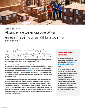 th Commit to operational excellence in the warehouse with a modern WMS White Paper Spanish Spain 