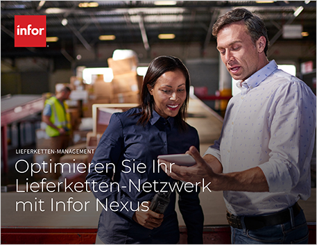 Optimize your supply chain network with   Infor Nexus Brochure German 457px
