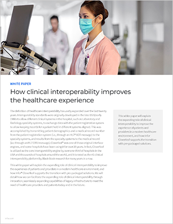 How clinical interoperability improves
  the healthcare experience White Paper English 457px