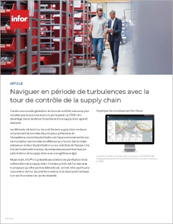 th Navigating turbulent times with a   supply chain control tower Article French France