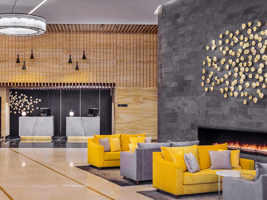 Lobby of a residential building 