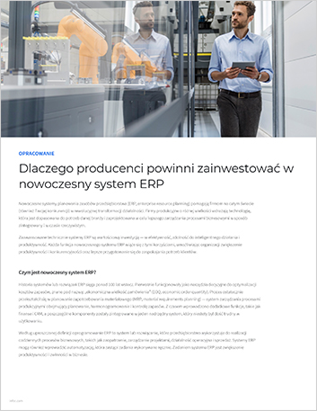 Why manufacturers should invest in a   modern ERP Executive Brief Polish 457px