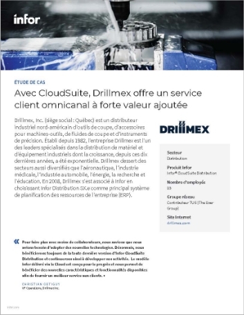 th Drillmex delivers high impact omni   channel customer service with CloudSuite Case Study French