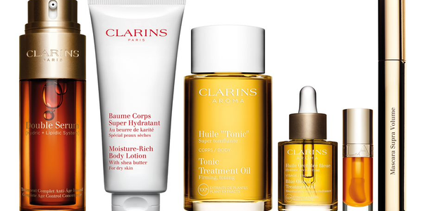 Clarins skincare products