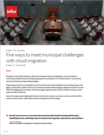 Five  ways to meet municipal challenges wicloud migration How to Guide English