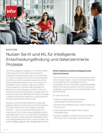 Leverage AI and ML for smart decision   making and data centric processes Brochure German 457px