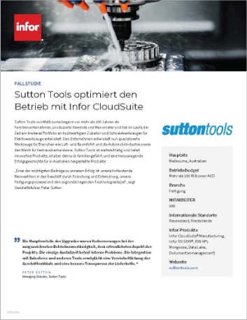 Sutton Tools sharpens operations with
  Infor CloudSuite Case Study German 457px