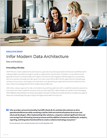Infor Modern Data Architecture Executive
  Brief English 457px