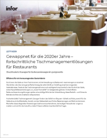 th Resilience in the 2020s advanced restaurant table management solutions How to guide German 457px