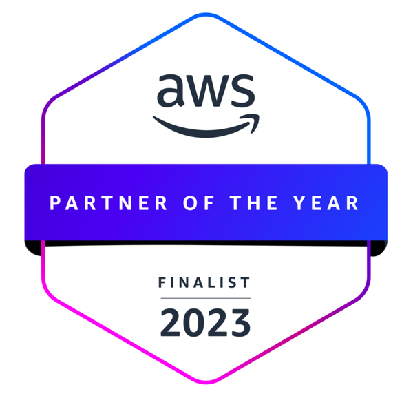 AWS logo on badge