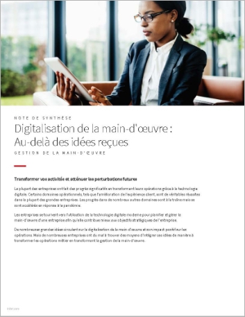 th Digitizing your workforce Beyond the   big ideas Executive Brief French France