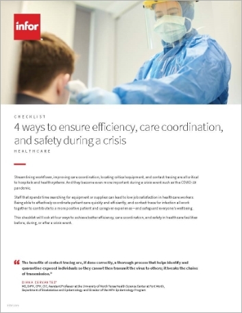 4 ways  to ensure efficiency care coordination and safety during a crisis Checklist   English