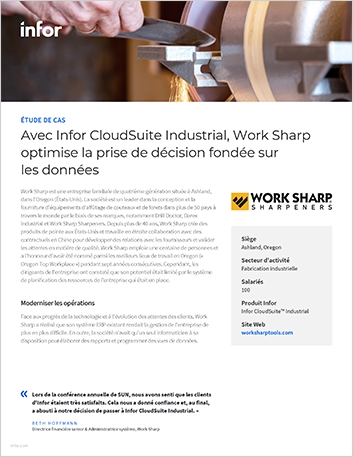 th Work Sharp Case Study Industrial   Manufacturing Infor CloudSuite Industrial AMER French France