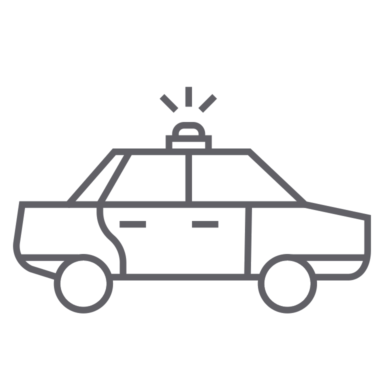 Police, car, public sector, services, emergency, siren, court, crime, arrest, law, protection, badge, driving, warning, patrol, justice, urgent