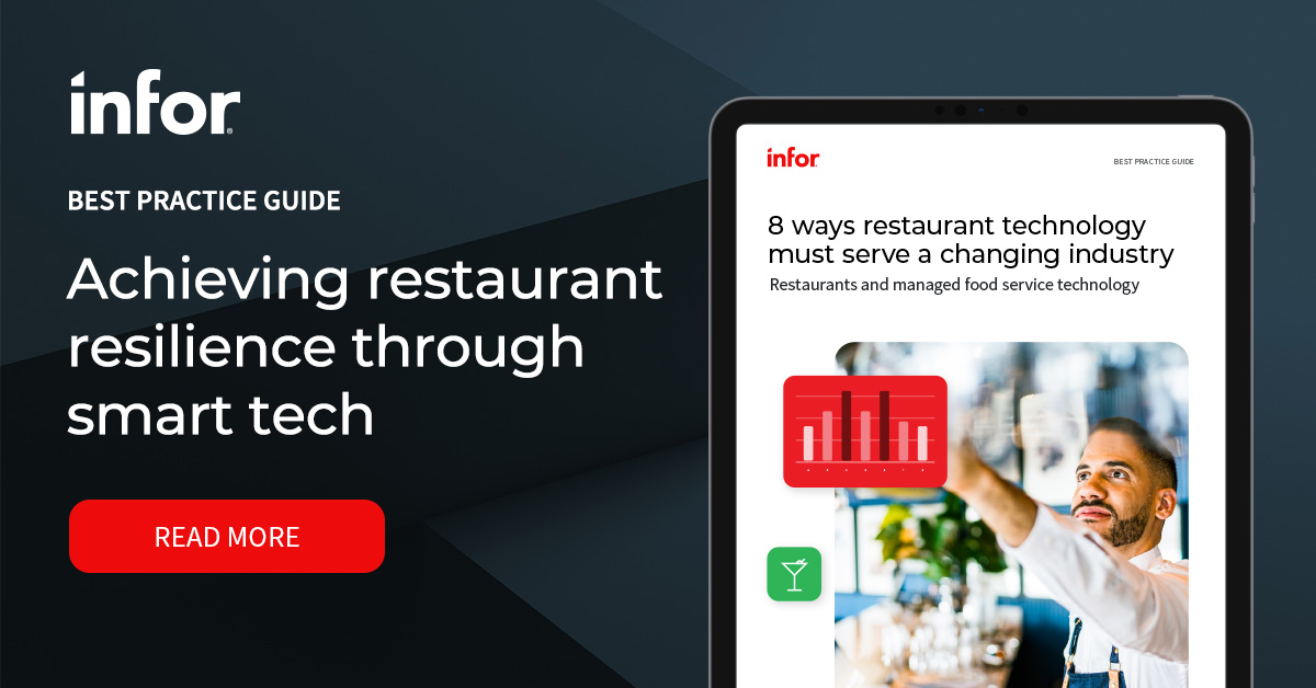 Restaurants and food services Tech best practices Infor