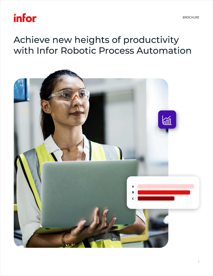 Achieve new heights of productivity with
  Infor Robotic Process Automation Brochure English 457px