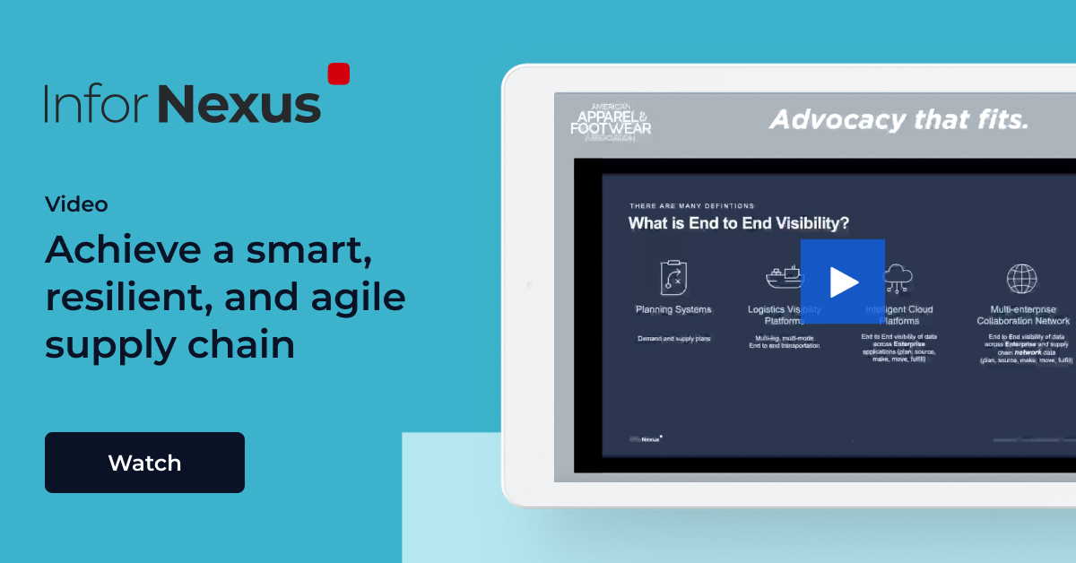 Achieve a smart, resilient, and agile supply chain | AAFA webinar