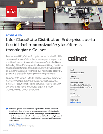 Infor CloudSuite Distribution Enterprise   brings flexibility modernization and the latest technologies to Cellnet Case   Study Spanish Spain 457px
