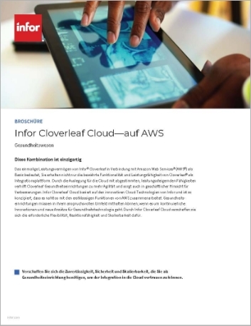 th Infor Cloverleaf Cloud built on AWS Brochure German 457px