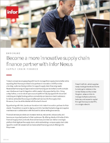 Become a more innovative supply chain finance partner wiInfor Nexus Brochure   English