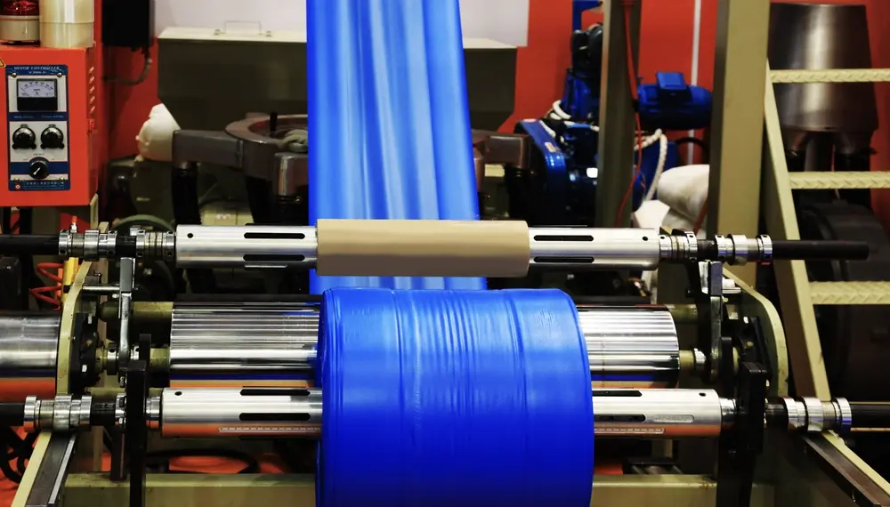 Plastic fabrication in a factory 