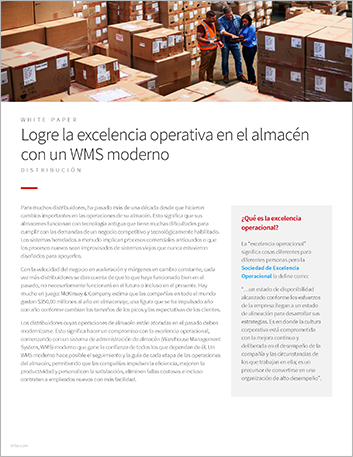th Commit to operational excellence in the warehouse with a modern WMS White Paper Spanish LA 457px 200828 085420