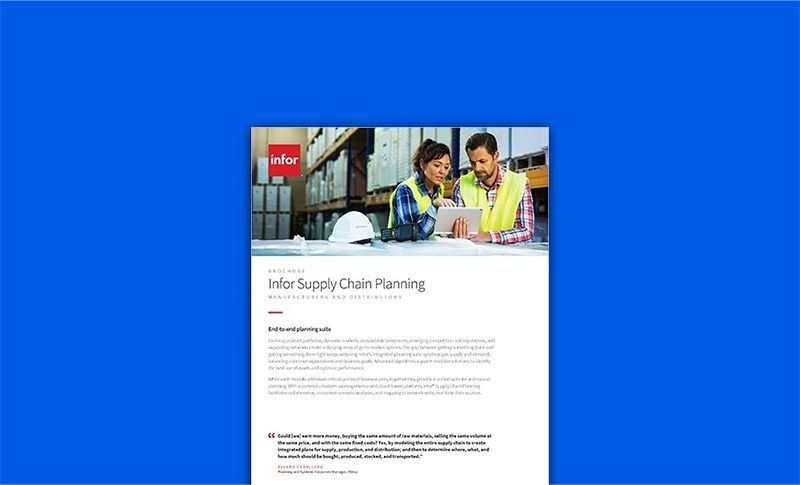 Supply Chain Planning Brochure