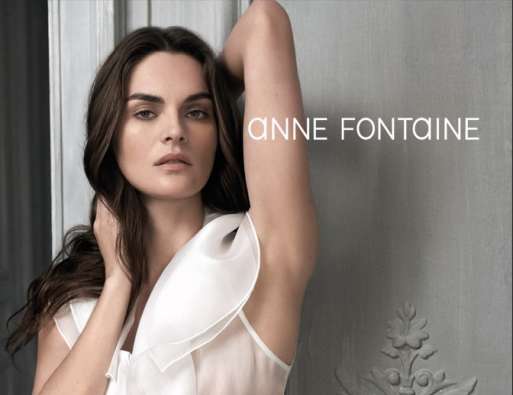 anne fontaine model white blouse