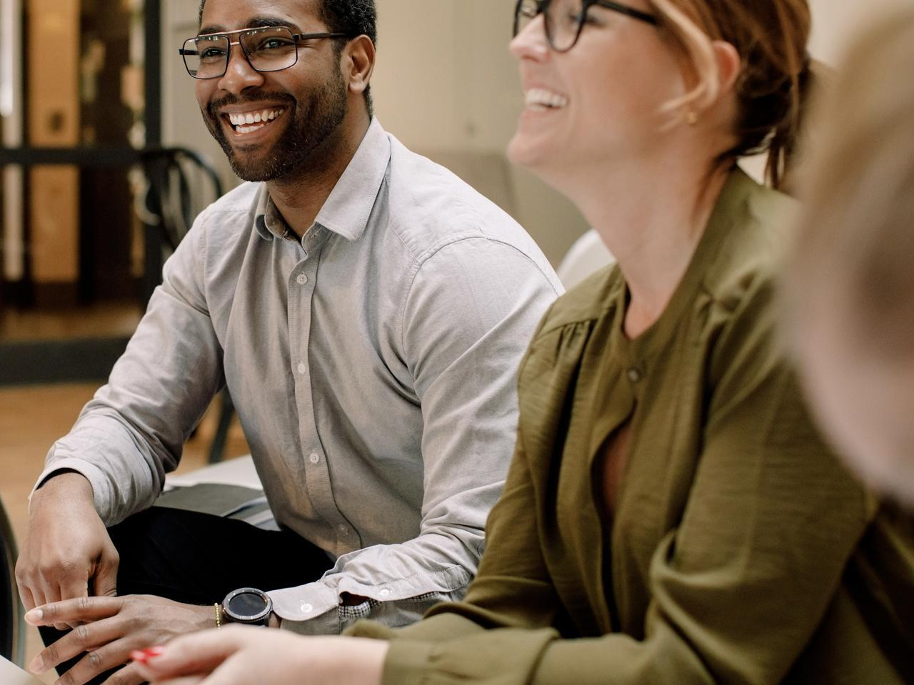 Diverse team in an office 