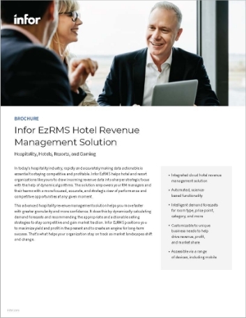 Infor EzRMS Hotel Revenue Management Solution Brochure English