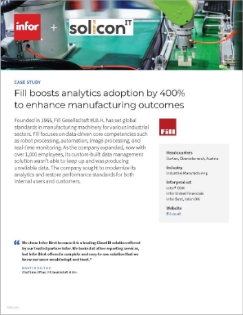 Fill boosts analytics adoption by 400 to enhance manufacturing outcome Case Study   English