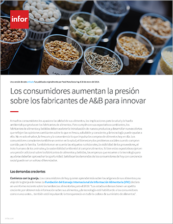 th Consumers increase pressure on F and B manufacturers for innovation Article Spanish LA 457px 1