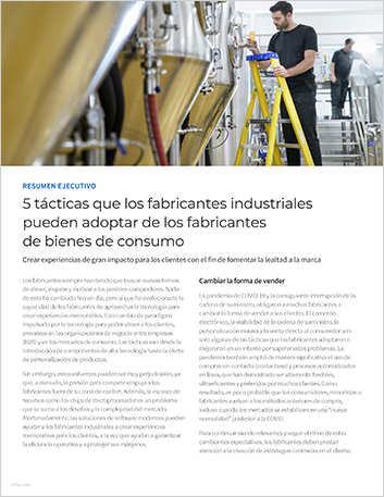 5 tactics industrial manufacturers can   borrow from the makers of consumer goods Executive Brief Spanish Spain 457px