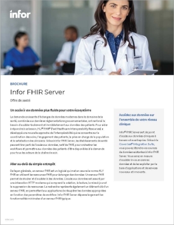 th Infor FHIR Server Brochure French   France