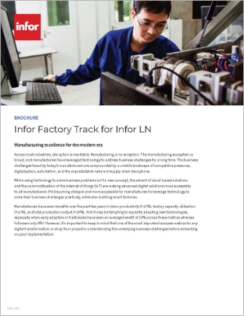 Infor Factory Track for Infor LN Brochure English