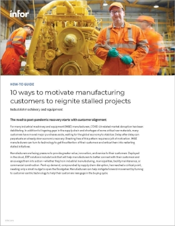 10 ways  to motivate manufacturing customers to reignite stalled projects How to Guide   English