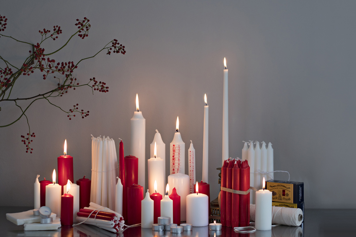 Liljeholmens samlingsbild candles display customer